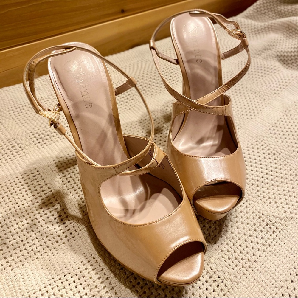 Pearlescent Pink Heels